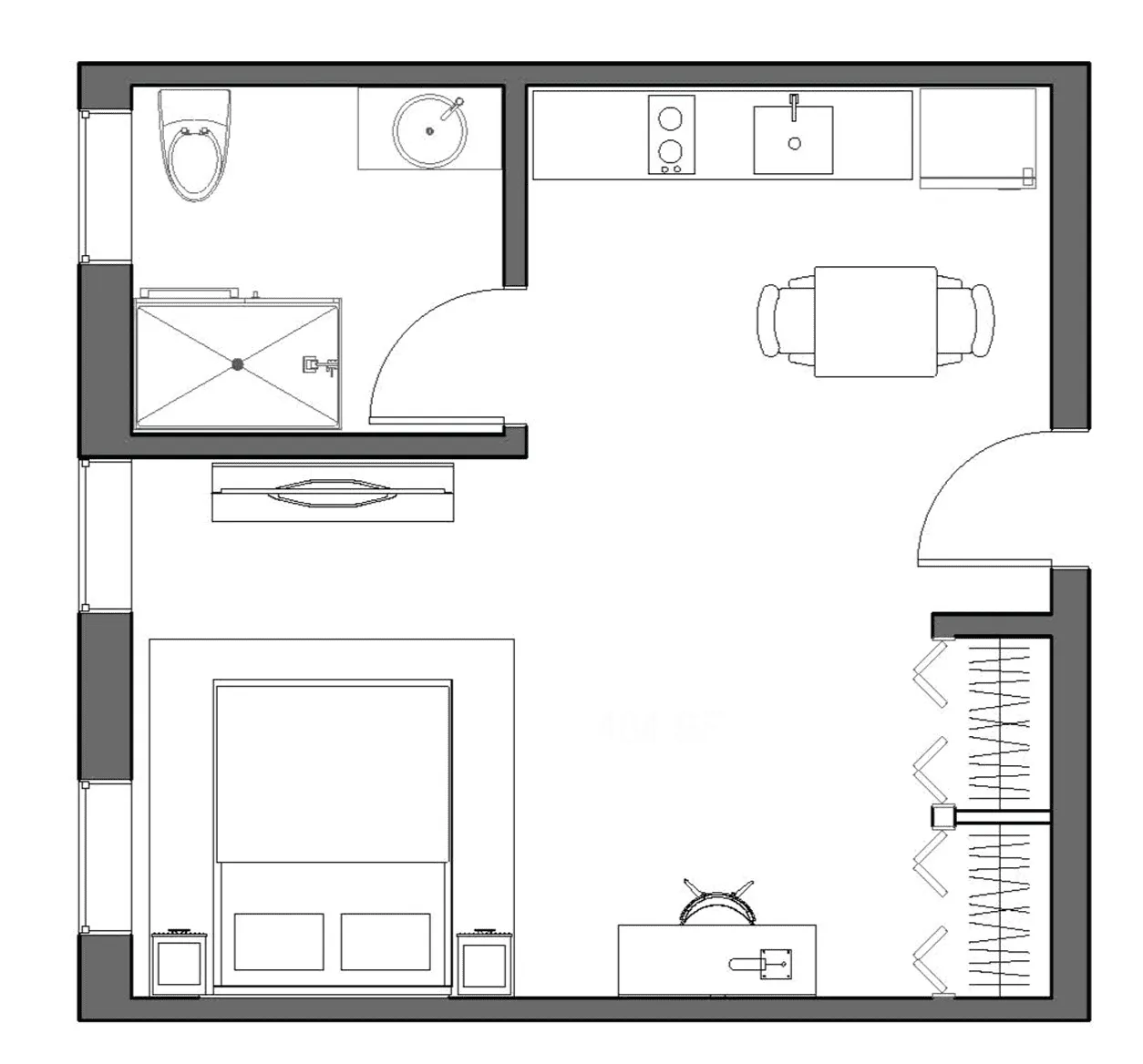 1st floor studio floor plan